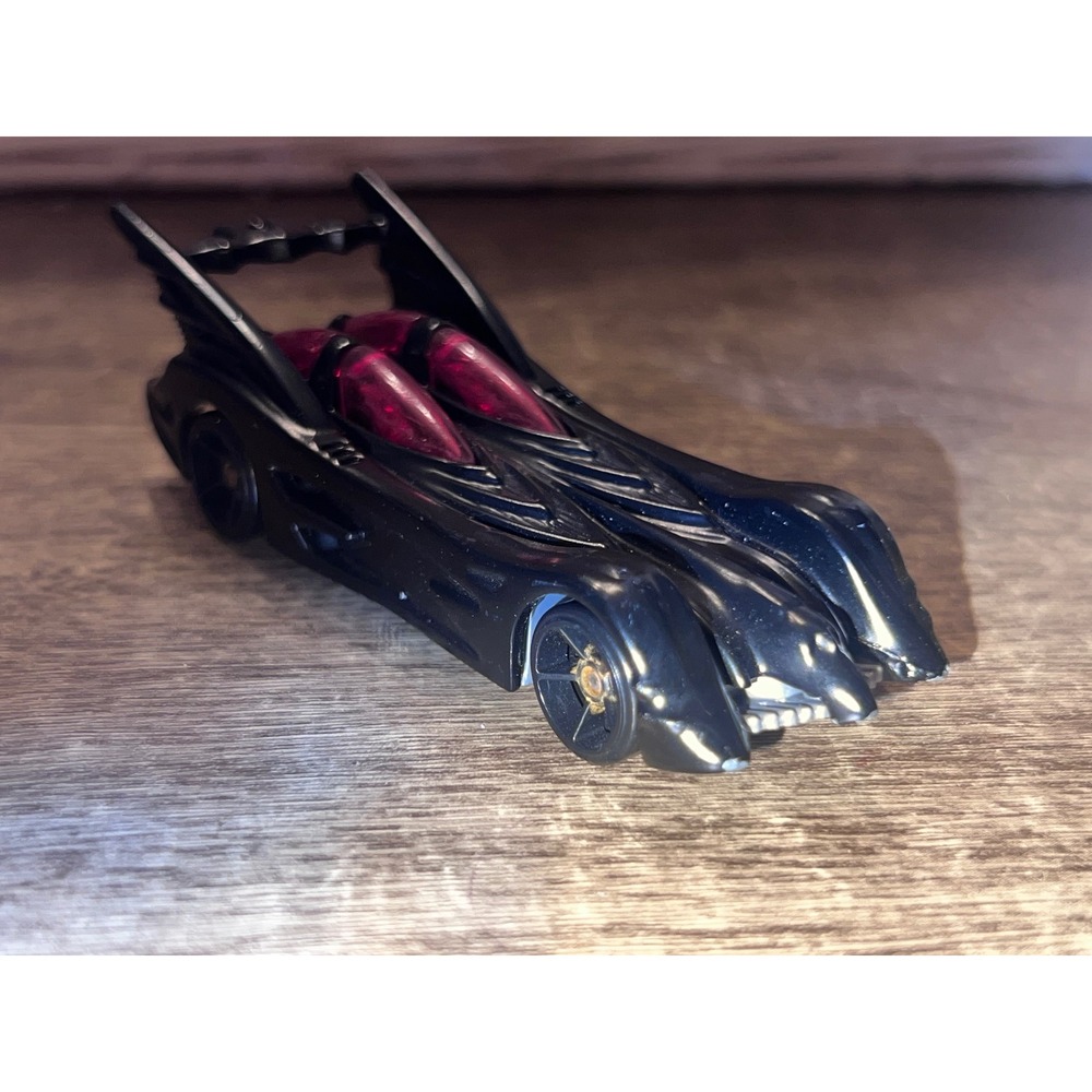 Hot Wheels DC Comics Batman Batmobile Series Black W Red Windows Loose Diecast